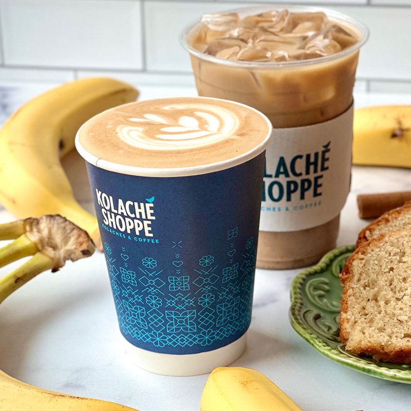 Kolache Shoppe Banana Bread Latte