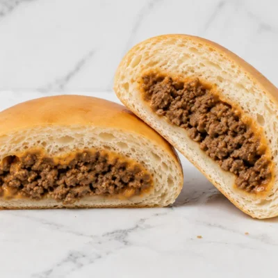 Kolache Shoppe Cheeseburger Kolache